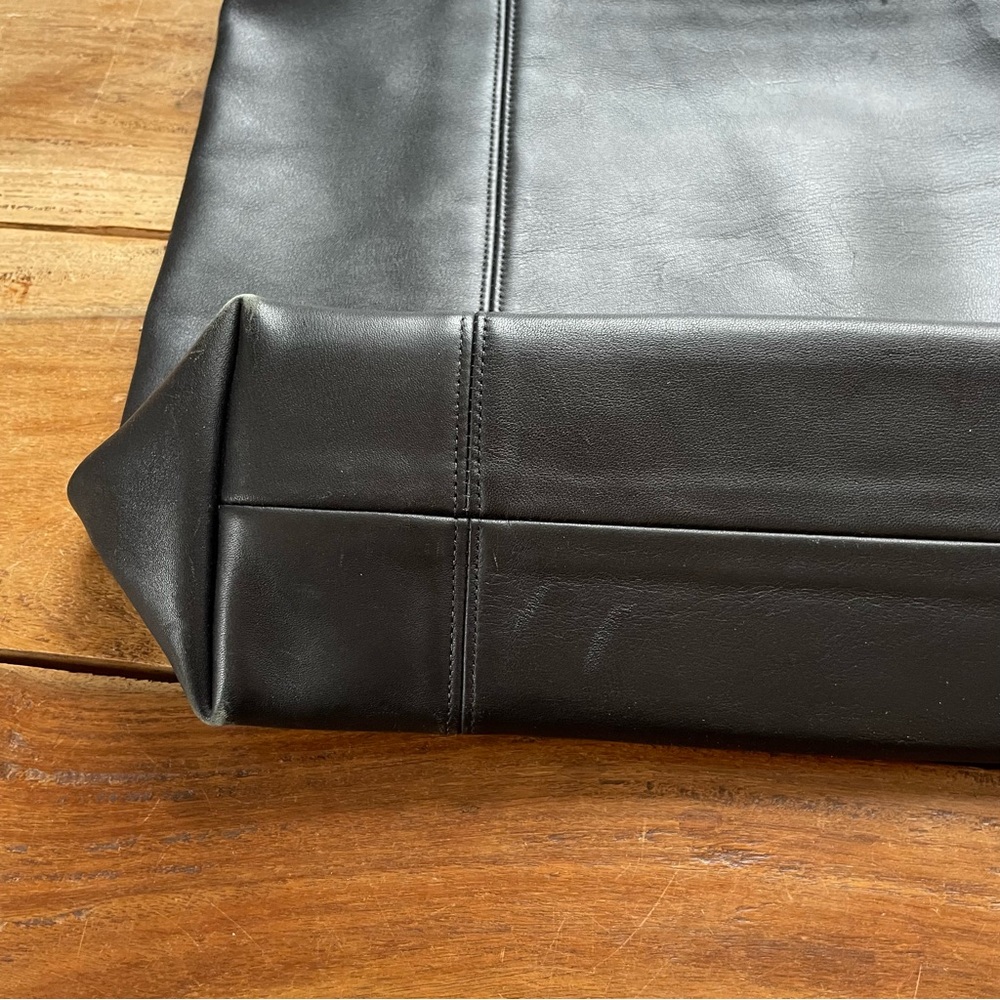 Vintage Coach Black Leather 4065 Light Tote Bag *Project* - Picture 9 of 13